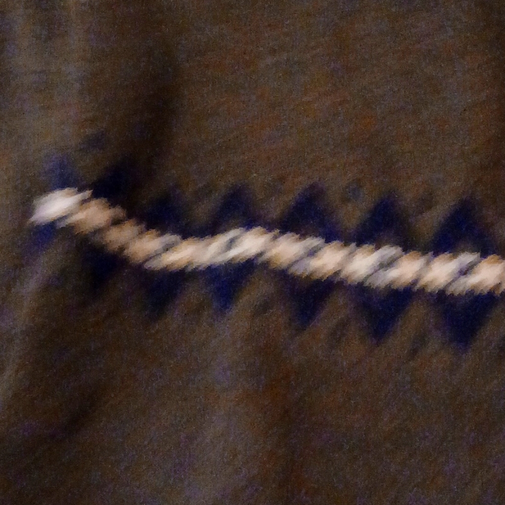 Mens sweater gray  and blue  with diamond shapes across front white going thru